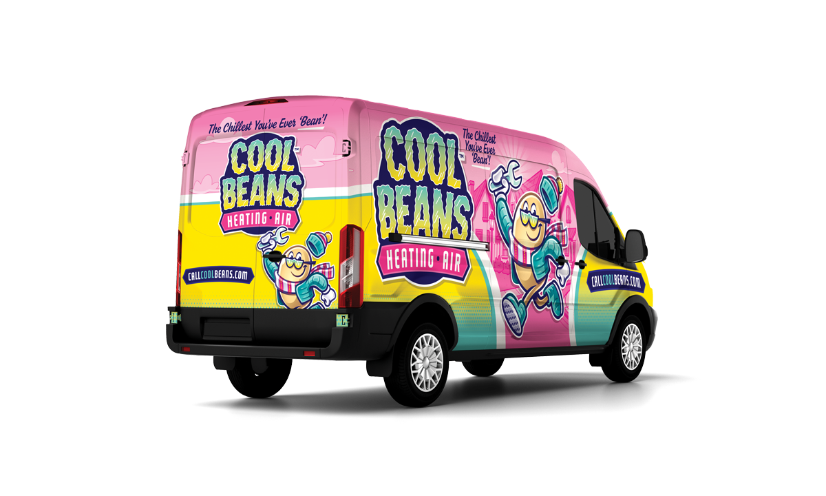 Cool Beans branded service van